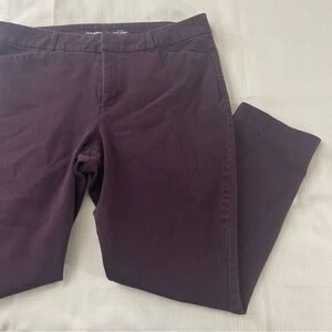 Old Navy Size 14 Purple High Rise Pixie Skinny Secret Smooth Pockets